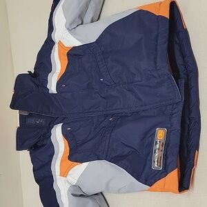 Zero X posur Boys light jacket blue/orange with Mittens  size 12M